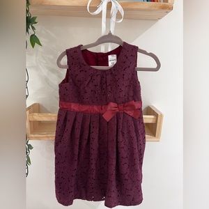 12M baby girl eyelet dress
